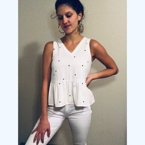 Loft Peplum flowy top.